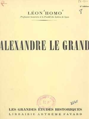 cover image of Alexandre Le Grand